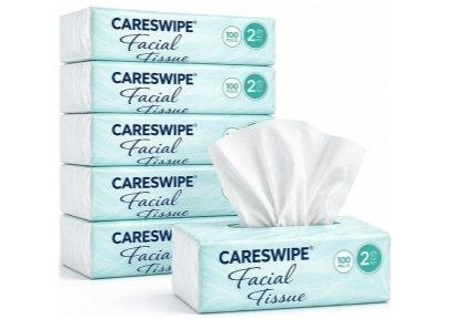 2 Ply Facial Tissue Box 100 Pulls Each Pack (200 Sheets) Pack Of 6-600 Pulls