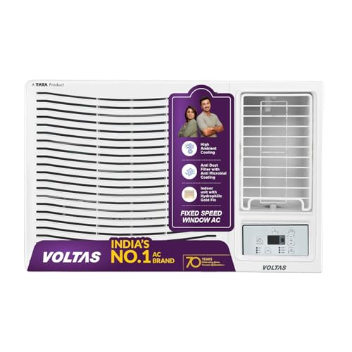 Voltas 1.5 ton 3 Star Fixed Speed Window AC (Copper, Anti Du