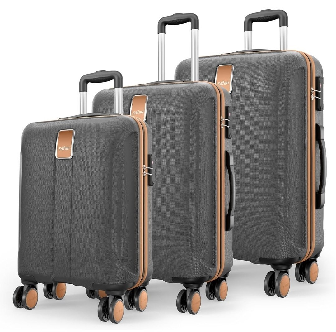 Safari 8 Wheels Spinner Set Of 3 Trolley