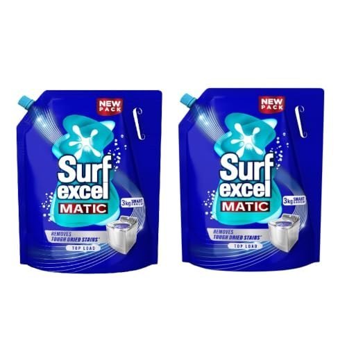 Surf Excel Matic Liquid Detergent 3 kg for Top Load (Pack Of2) at