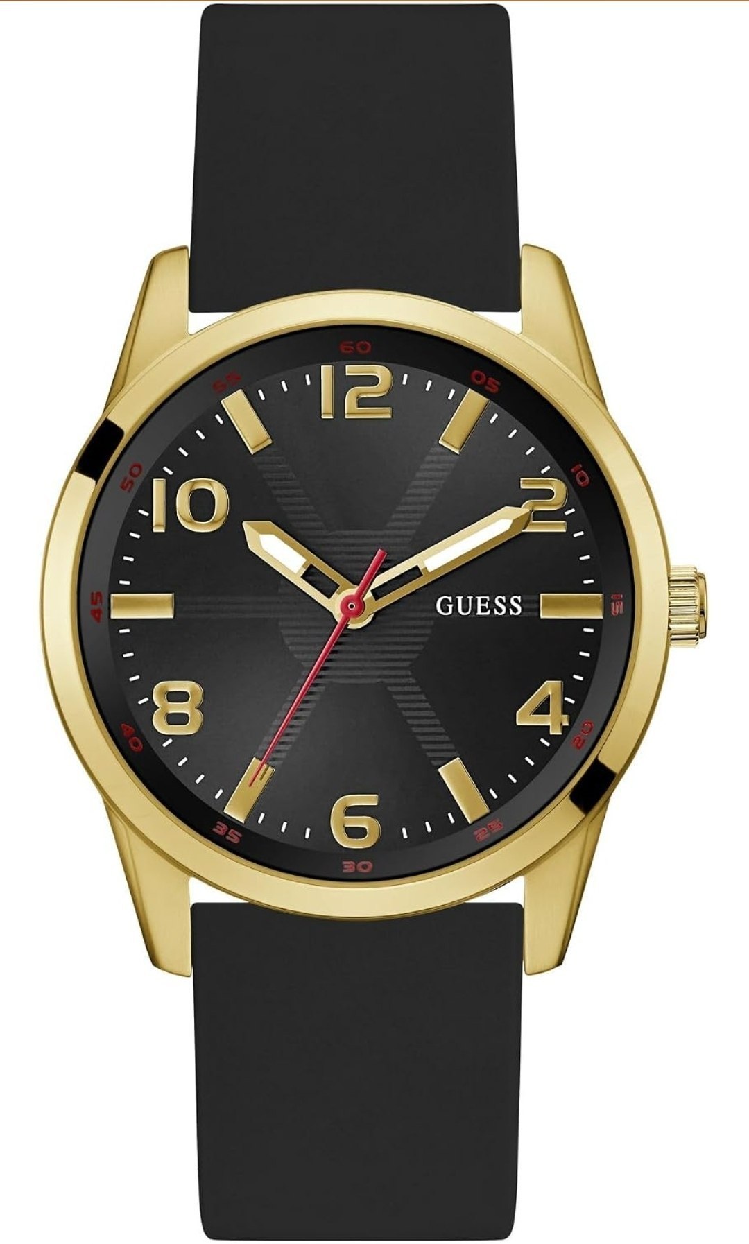 GUESS Monte Round 42mm Black Dial Analog Men Watch