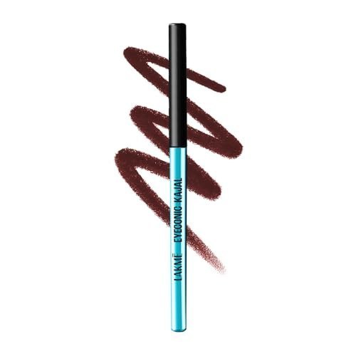 Lakme 9-5 Eyeconic Kajal, Classic Brown, Smudgeproof and Wat