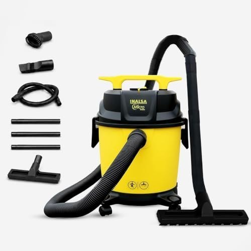 INALSA Wet and Dry Vacuum Cleaner for Home,10 LTR Capacity,1200 W, 17 kPa Suction, Blower Function, Wet