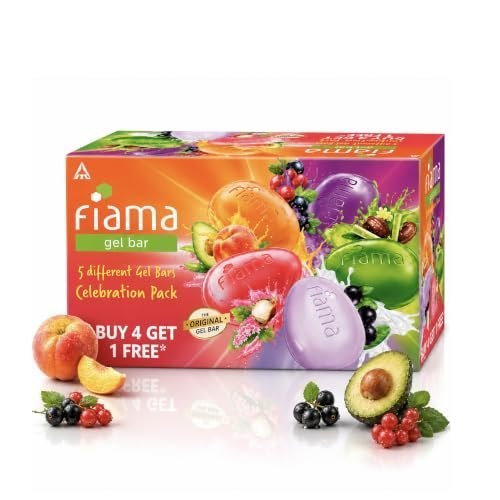 Fiama Gel Bar Celebration Pack 625g (125g Pack of 5) | 5 Uni