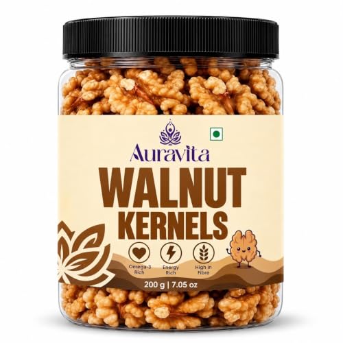 Auravita Walnut Kernels, 200g | Raw Akhrot Giri Dry Fruit