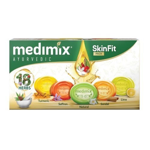 Medimix Ayurvedic Skinfit Bathing Soaps 125g (Pack of 5)| fo
