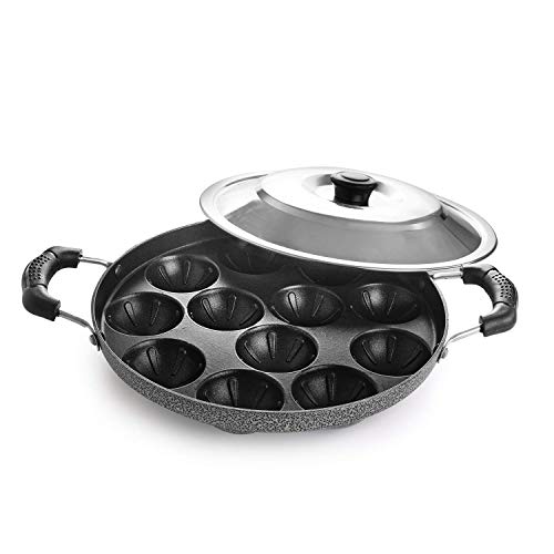 Cello Appam Patra Pan Maker with Steel Lid