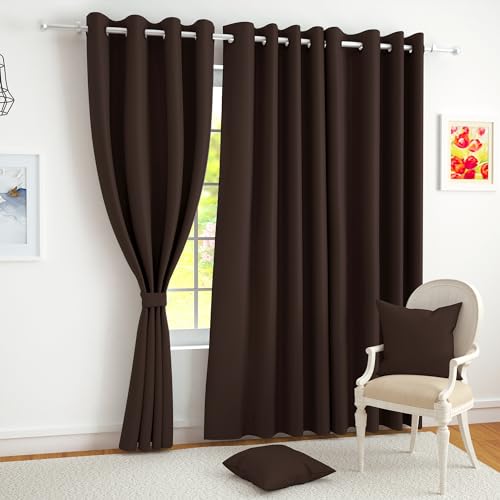 Story 100% True Blackout Long Door Curtains 8 Feet Set