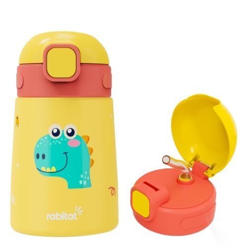 Rabitat Milo Stainless Steel Kids Sipper Bottle, 350ml