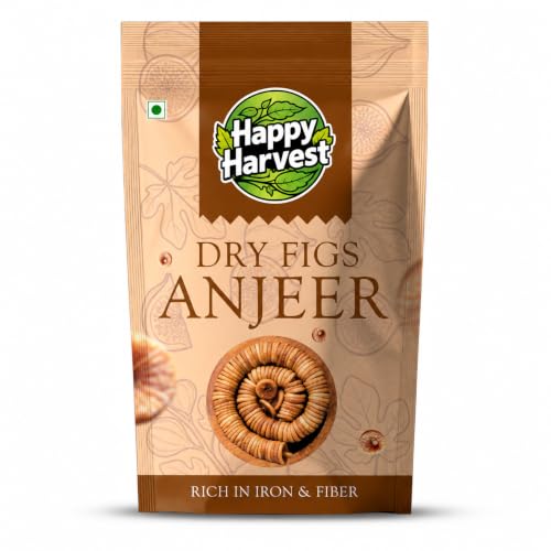 HAPPY HARVEST Dry Figs Anjeer 1kg | Soft Natural Dried Figs