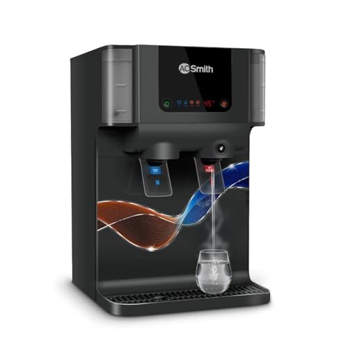 AO Smith Z9 Pro Black RO Water Purifier For Home | Ambient & Instant Hot | Copper + Alkaline Water Filter | 100% RO Purifier with Silver Sheild | 10L