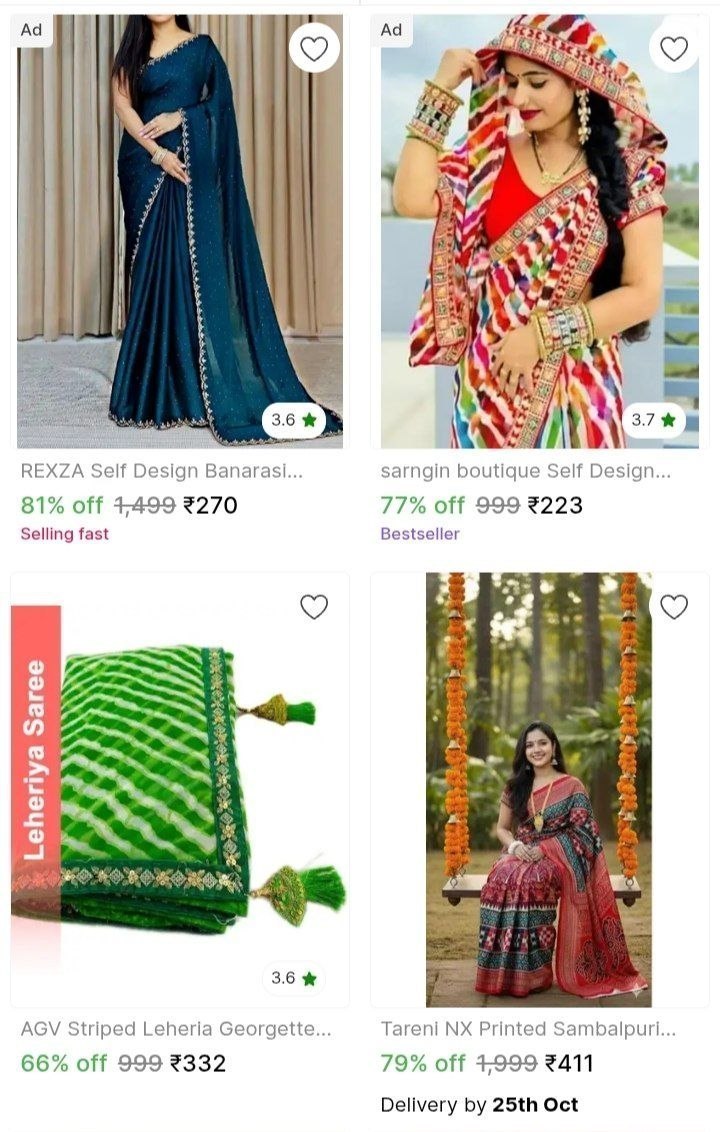 Party wear saree best buy guys