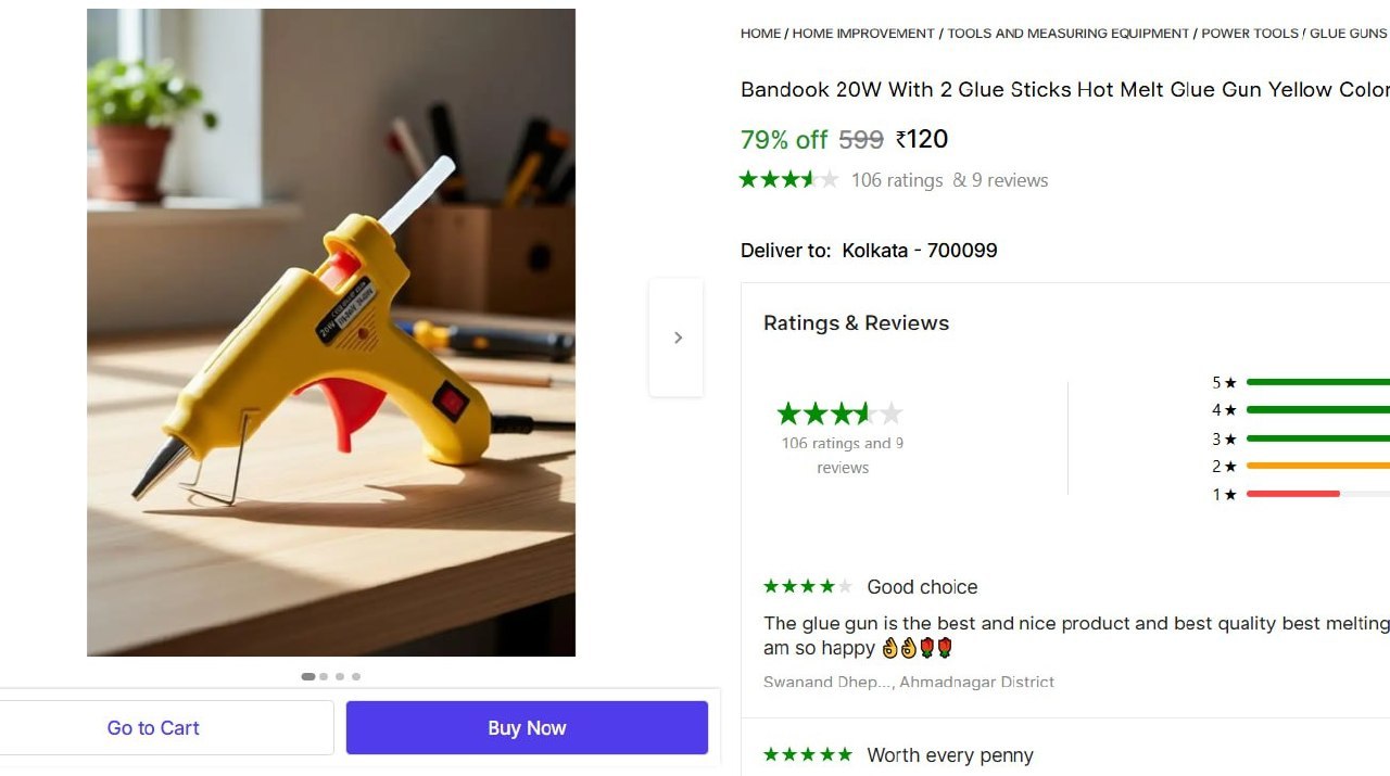 Glue Gun With 2 Glue Sticks