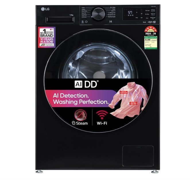 LG 12 Kg, 5 Star Fully-Automatic Front Load Washing Machine