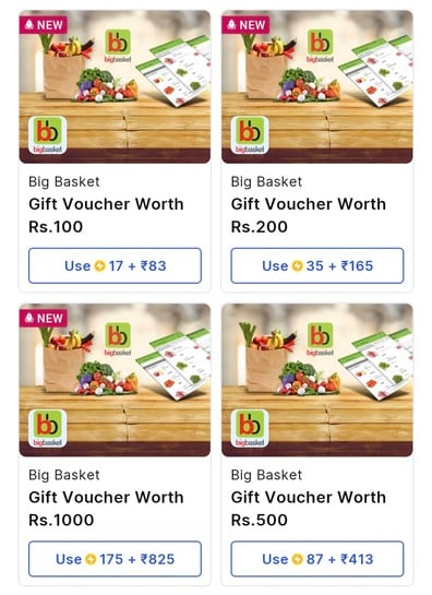 Flipkart - Bigbasket gv 18% off using supercoin Deal of the day