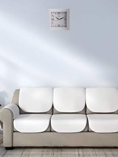Ajanta White Contemporary Square Wall Clock - & more Clocks