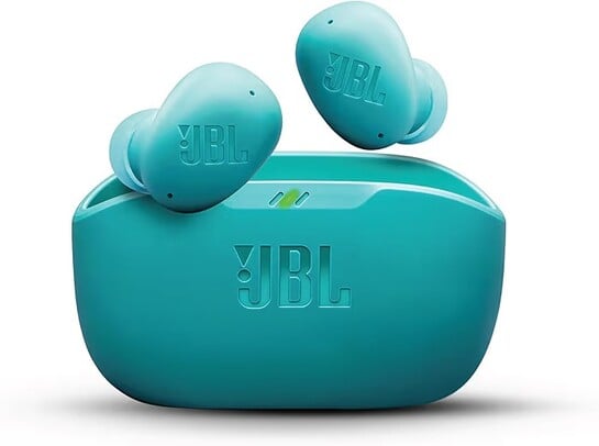 JBL Wave Buds 2 Ear Buds Wireless BluetoothV5.3, Active Noise Cancellation Earbuds,Multi Connect, App for Customized Extra Bass Eq, Relax Mode,Speed Charge, 40H Playback, Fast Pair, 4 Mics,IP54 (Blue)