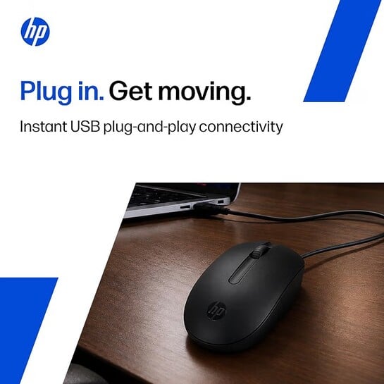 HP M10 Wired USB Mouse