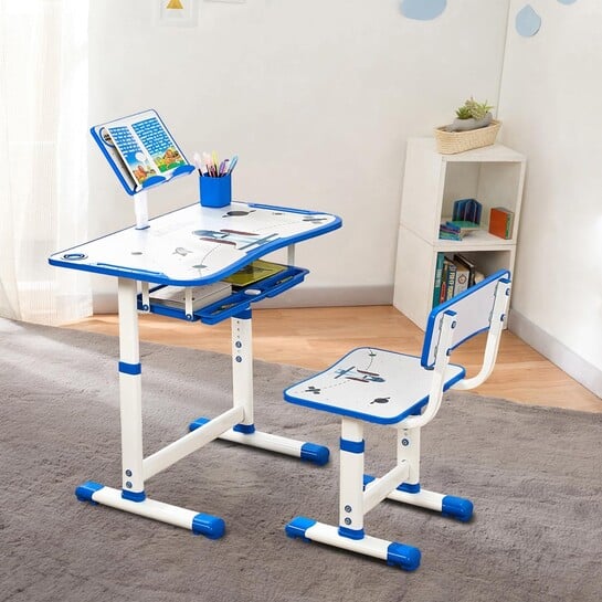 Amazon Brand - Jam & Honey Kids Functional Desk and Chair Set,