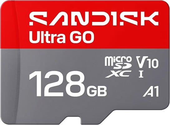 SANDISK 128GB Ultra Go microSD Card UHS-I, Up to 190MB/s, Full HD Video, Memory Card