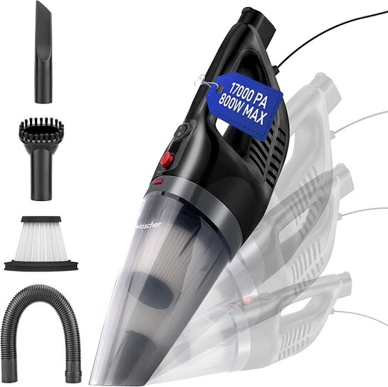 WOSCHER HomeVac Wet and Dry Handheld Vacuum Cleaner