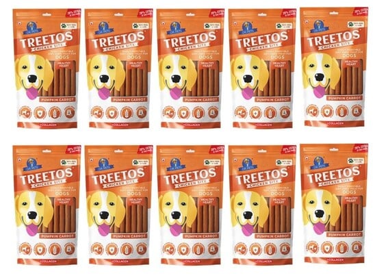 Dr. Pets Pack of 10 Pumpkin Carrot Dog Chew Sticks, Dental Stick [Apply coupon]