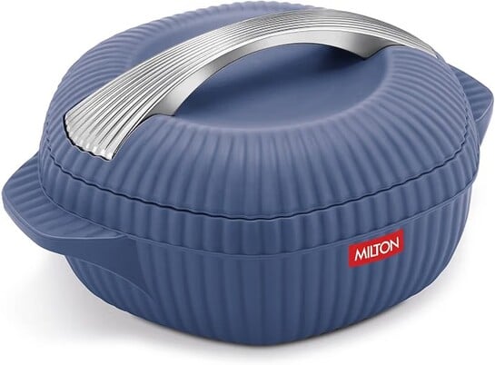 MILTON Oyster 1500 PU Insulated Inner Stainless Steel Casserole, 1275 ml, Royal Blue