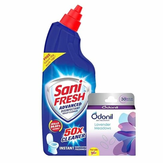 Buy Sanifresh Advanced Disinfectant Toilet Cleaner 1 L (Free Odonil 48 g) Online at Best Prices in India - JioMart