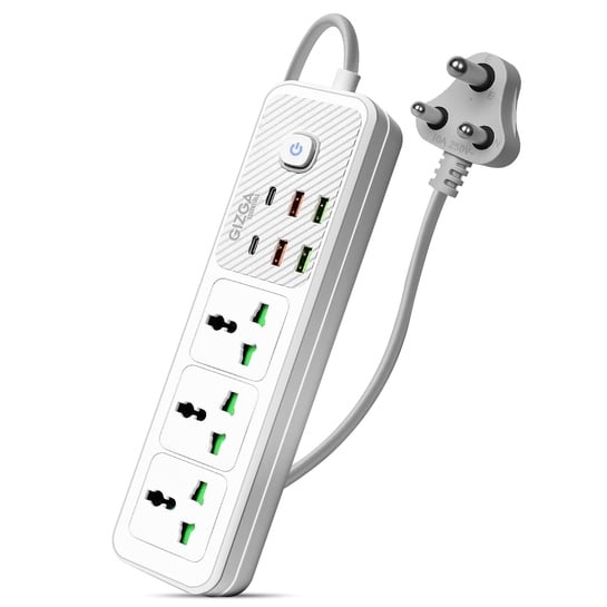 Gizga Essentials Extension Board 2500W @ ₹522 | ₹147 Coupon | 74% OFF on ₹2,599 MRP!