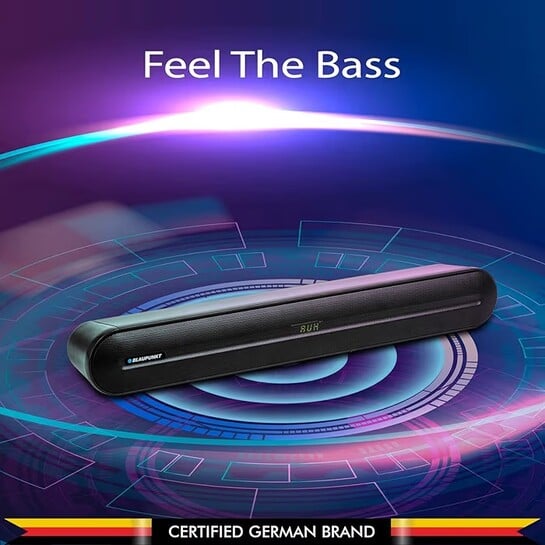 Blaupunkt SBA40 60W Bluetooth Soundbar Speaker with Bluetooth, AUX, USB, Mini Soundbar