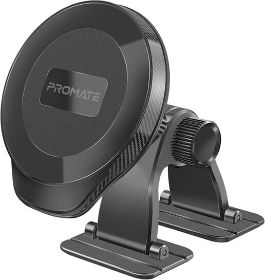 Promate Magnetic Phone Holder with MagGrip™ Technology, Fits Any Curved Surface,