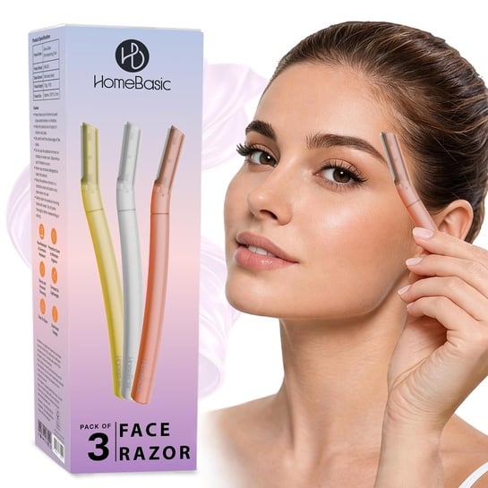 HOMEBASIC Reusable Facial Razor (Pack of 3) @ ₹68 Only | 90% OFF on ₹699 MRP | Grab or Gone!