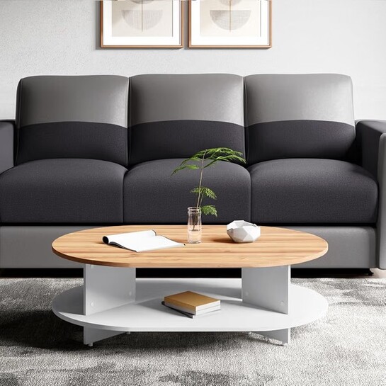 Click to enlarge Interio by Godrej Coffee Table Osaka Small Engineered Wood Coffee Table, 1-Year Warranty, Remini Walnut, Knock Down
