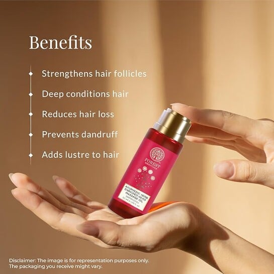 Forest Essentials Head Massage Oil Bhringraj | Ayurvedic Hair Oil for Hair Growth | Strengthens hair & addresses Dandruff (Pack of 2)