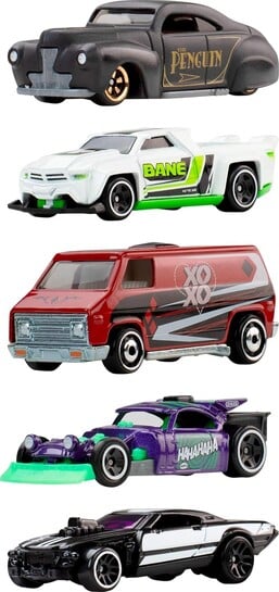 Hot Wheels Toy Cars, 2026 Silver Series Batman Super Villains 5 Pack