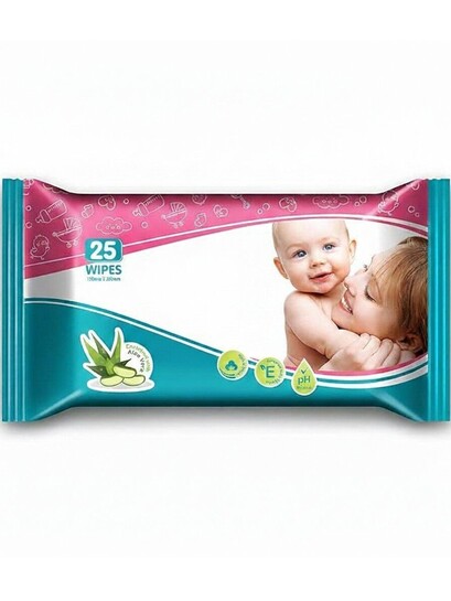 Buy Dakkiduft Soft & Thick Wipes Enriched With Aloe Vera 25 Wipes - Baby Wipes And Buds for Unisex Kids 40124074 | Myntra