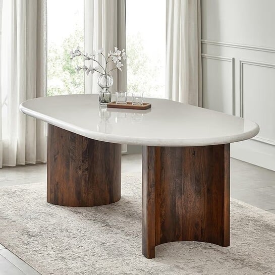 Click to enlarge Home Centre | Pristyn 6 Seater Tables | Dining Set for Home
