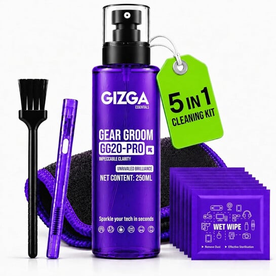 Gizga Essentials 5-in-1 Laptop Cleaning Kit @ ₹299 Only | 50% OFF on ₹599 MRP!