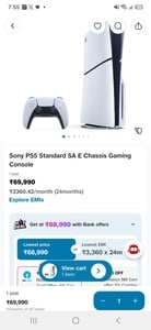In Stock - SONY PS5 1TB Disc edition gaming console