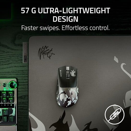 A Razer DeathAdder V4 Pro - NiKo Edition | Optical Scroll Wheel, Optical Switches Gen-4, Focus Pro 45K Sensor Gen-2