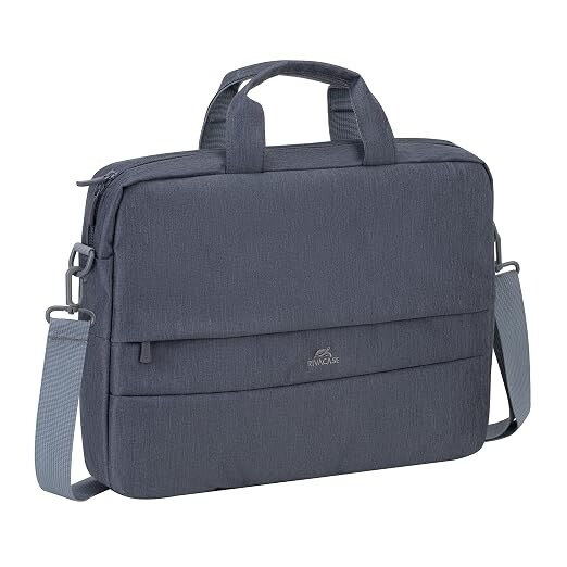 RIVACASE Prater Anti theft Laptop bag 15.6 Inches Waterproof Compact Shoulder Bag for Notebooks Ultra Light Computer Bag for Women/Men/Travel/Business, Compatible with Laptop Macbook Pro 15.6 inch