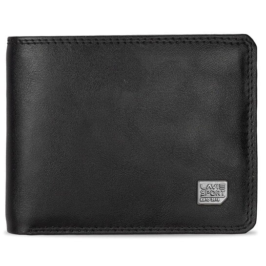 Lavie Sport Banker Classic Bi-Fold Wallet for Men|Matte Finish|2 compartments for Currency|Holds Upto 3 Credit/ATM Cards|2 sceret Pockets|Coin Pocket|Box Packaging for Gifting