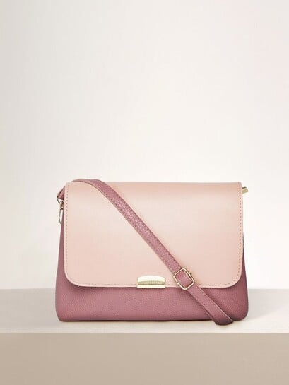 Click to enlarge Buy Lino Perros Colourblocked Synthetic Leather Structured Sling Bag - Handbags for Women 8378257 | Myntra