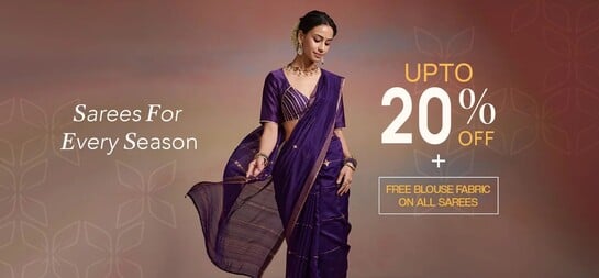 Dressfolk-Upto 20% Off+Free Blouse Fabric
