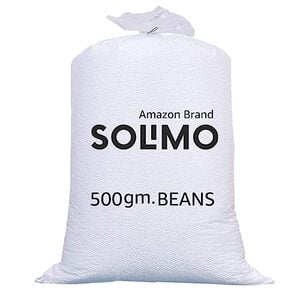 Amazon Solimo Bean Bag Refill Pack 500g | White