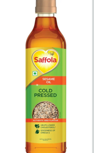 [Apply  50%  Coupon]  Saffola Cold Pressed Sesame Oil 1L