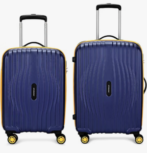 Aristocrat Vortex Plus | Set of 2 Trolley Bag, 55+65 Cm, Small+Medium Hardside Luggage | 8 Wheels, Combination Lock | Polycarbonate | 3 Year International Warranty | Midnight Blue