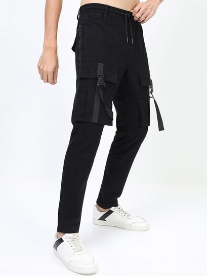 Buy HIGHLANDER Men Regular Fit Cotton Cargos - Trousers for Men 33780613 | Myntra