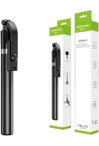 5.6 ft Extendable R1-L 3-in-1 Bluetooth Selfie Stick with Tripod Stand & Wireless Remote, 360° Rotation Extendable Mobile Holder for Vlogging, Reels & Photography (10 Metre Remote Range)