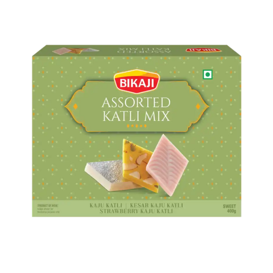 Zepto - Bikaji Assorted Katli Mix 1 pack (400 g) & Daadi's Coconut Ghee Burfi & Ghee Mysore Pak 1 pack (400 g)